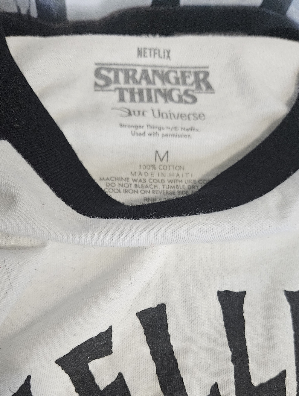 Stranger Things Hellfire Club Raglan Baseball Tee - Picture 3 of 3